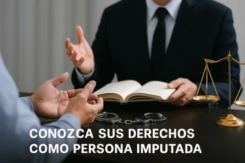 Conocer tus derechos como persona imputada